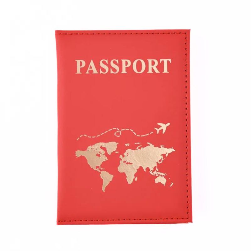 Protège passeport femme coloris rouge