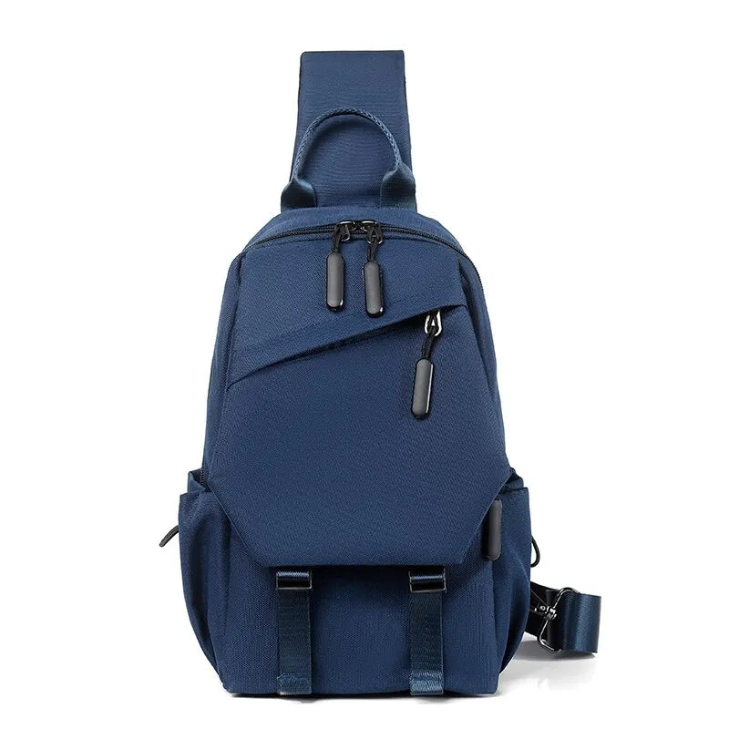 Sac de Poitrine pour homme coloris bleu
