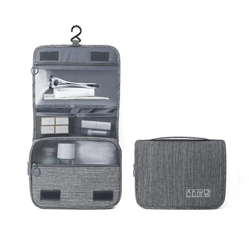 Trousse de toilette à suspendre homme coloris gris
