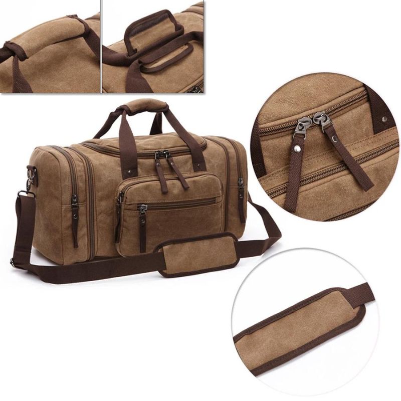 différentes vues sur le Sac Voyage Vintage