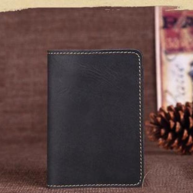 étui passeport cuir coloris noir