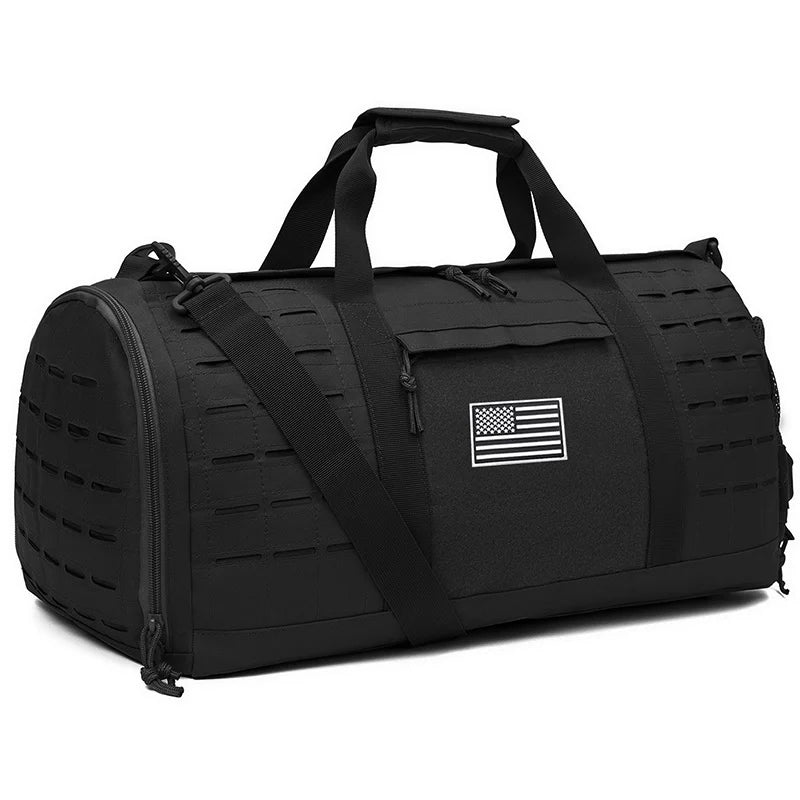 grand sac de sport xxl coloris noir vue de face