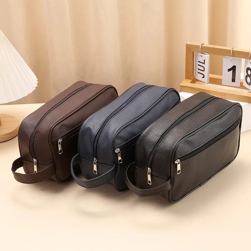 les trois coloris de la trousse de toilette vintage