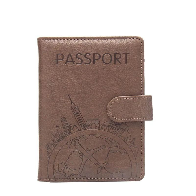 pochette de passeport coloris café