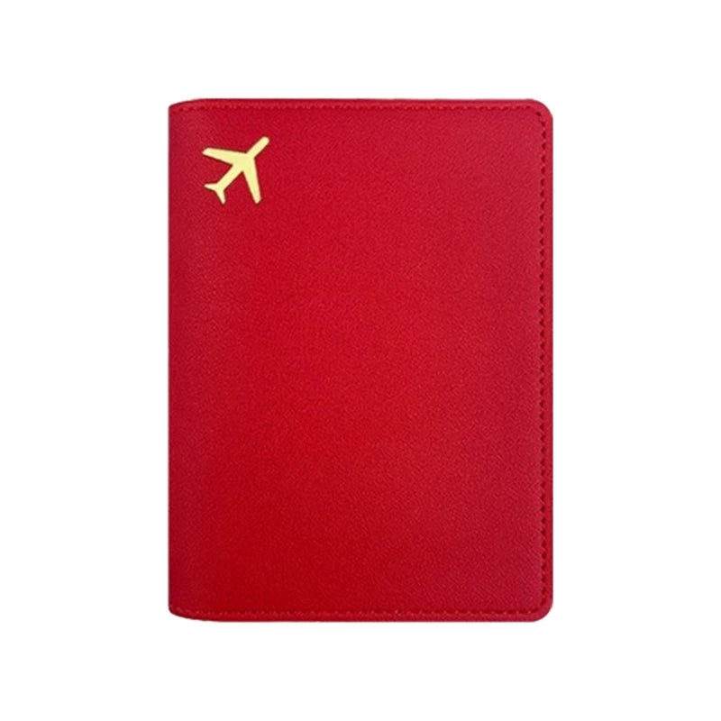 pochette passeport personnalisable vue de face coloris rouge
