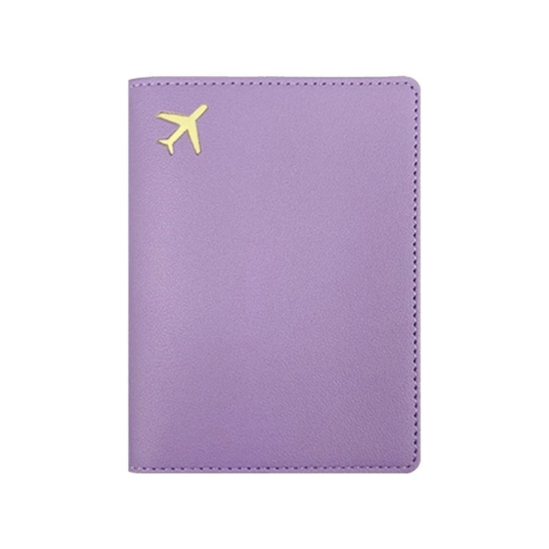 pochette passeport personnalisable vue de face coloris violet