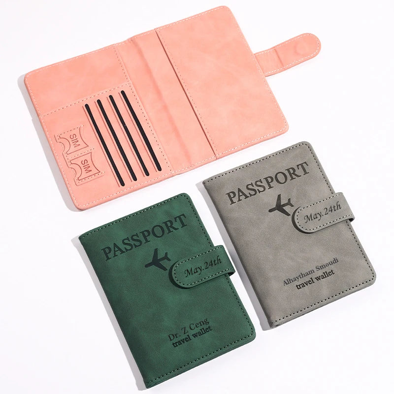 pochette passeport personnalisable vu d'intérieur