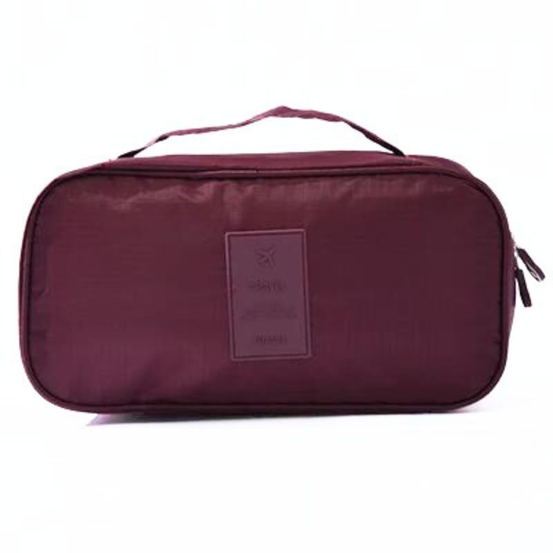 pochette tissu rangement couleur bordeaux