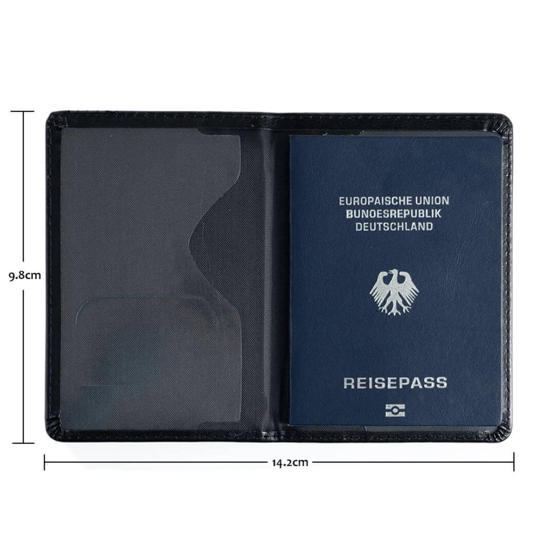 protège passeport personnalisé carte du monde vue d'intérieur