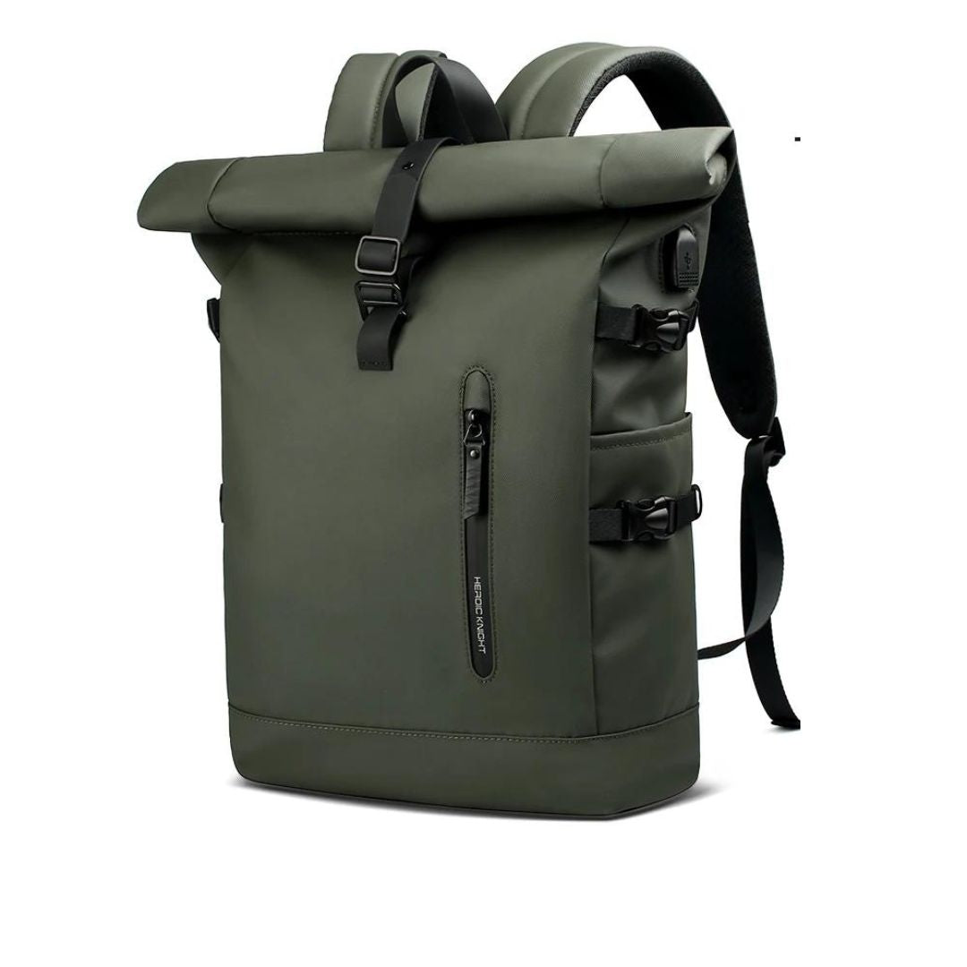 sac à dos à rabat couleur vert militaire