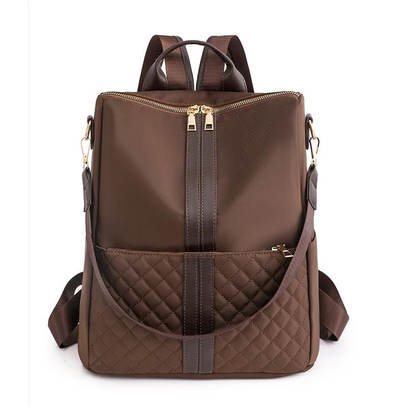 sac à dos de ville femme coloris marron foncé