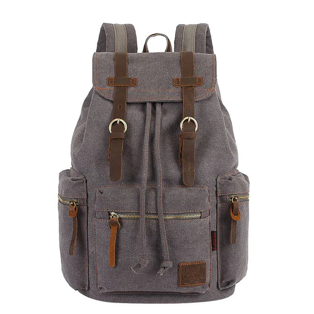 Sac à dos homme vintage coloris gris