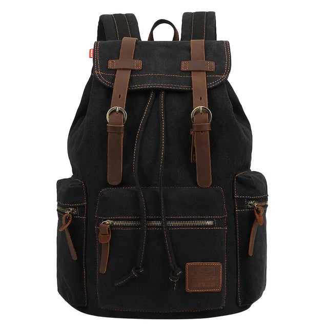 Sac à dos homme vintage coloris noir
