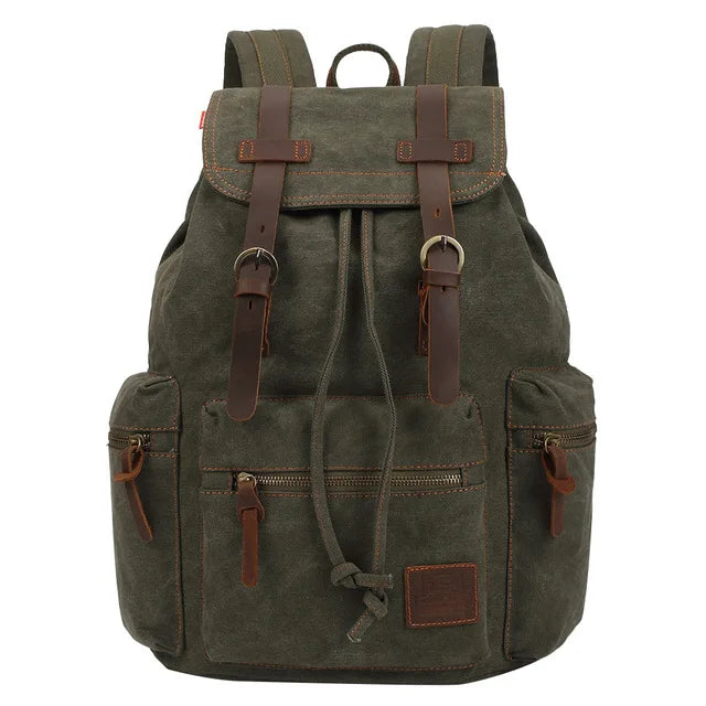 Sac à dos homme vintage coloris vert