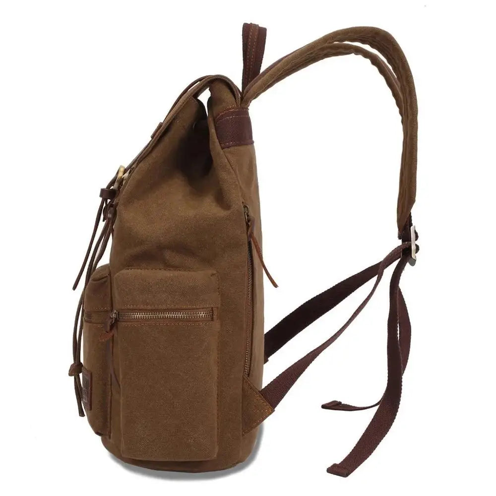 Sac à dos homme vintage vue de côté
