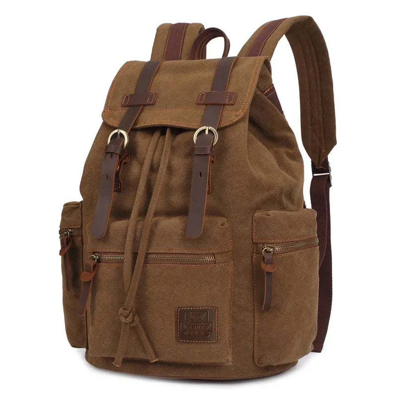 Sac à dos homme vintage vue de profil