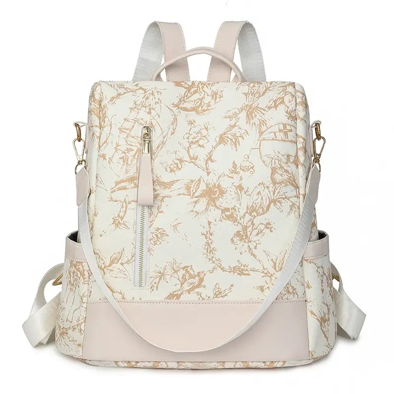 sac à dos sécurité coloris blanc et beige