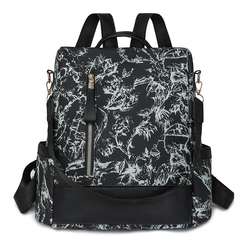 sac à dos sécurité coloris noir et blanc