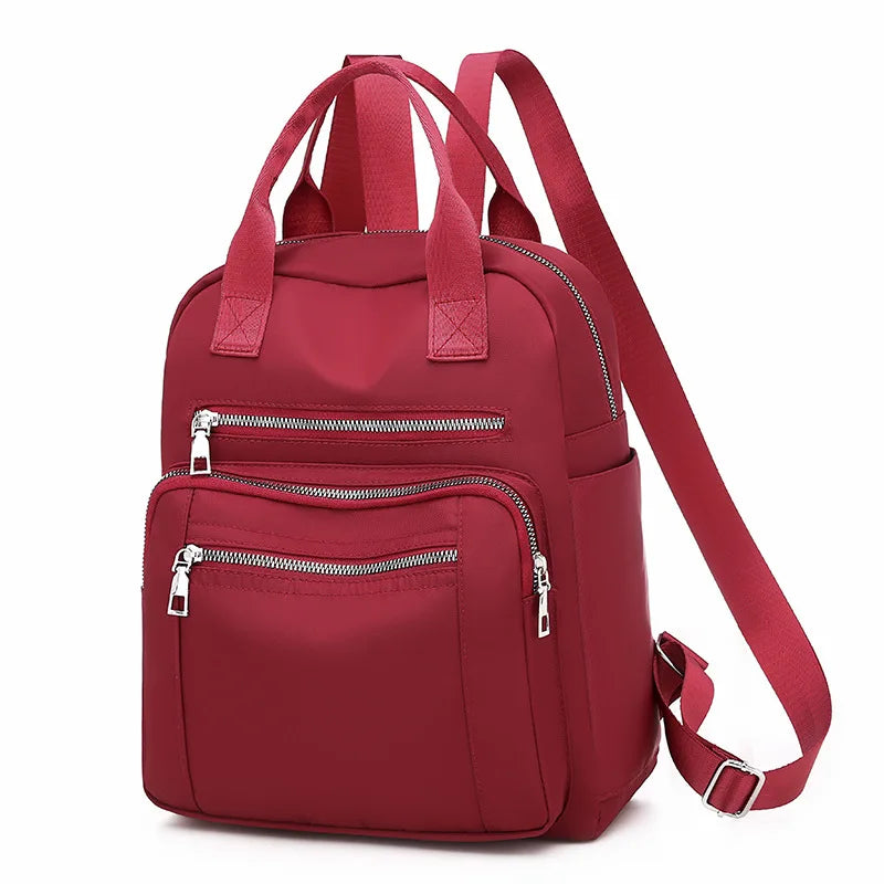 sac à dos urbain femme coloris rouge