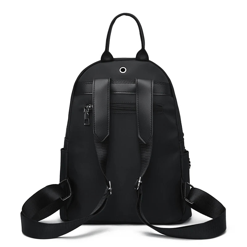 sac à dos anti pickpocket pour femme noir vue de l'arrière