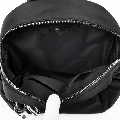 sac à dos anti pickpocket pour femme noir vue de l'intérieur