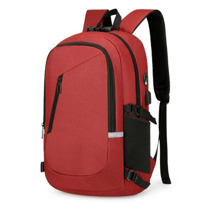 sac à dos anti pick pocket rouge vu de profil