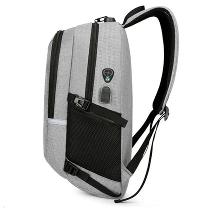 sac à dos anti pick pocket gris vue de profil