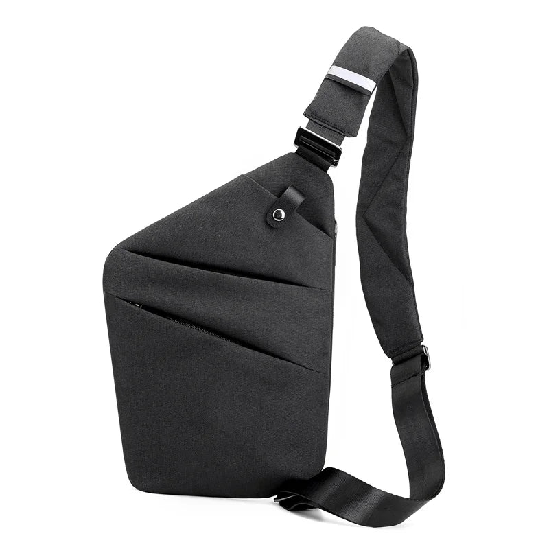 sac bandoulière antivol noir pour épaule droite