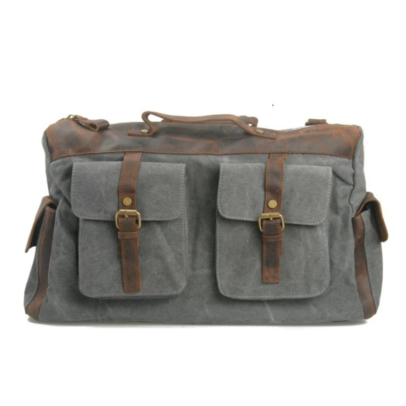 sac de voyage bandoulière couleur gris