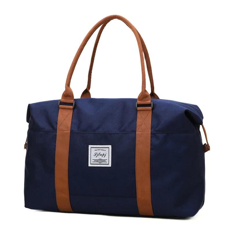 sac de voyage en toile femme couleur bleu foncé