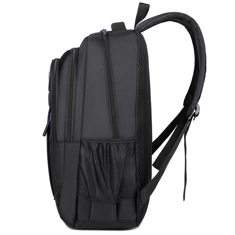sac à dos homme travail ordinateur vue de côté coloris noir