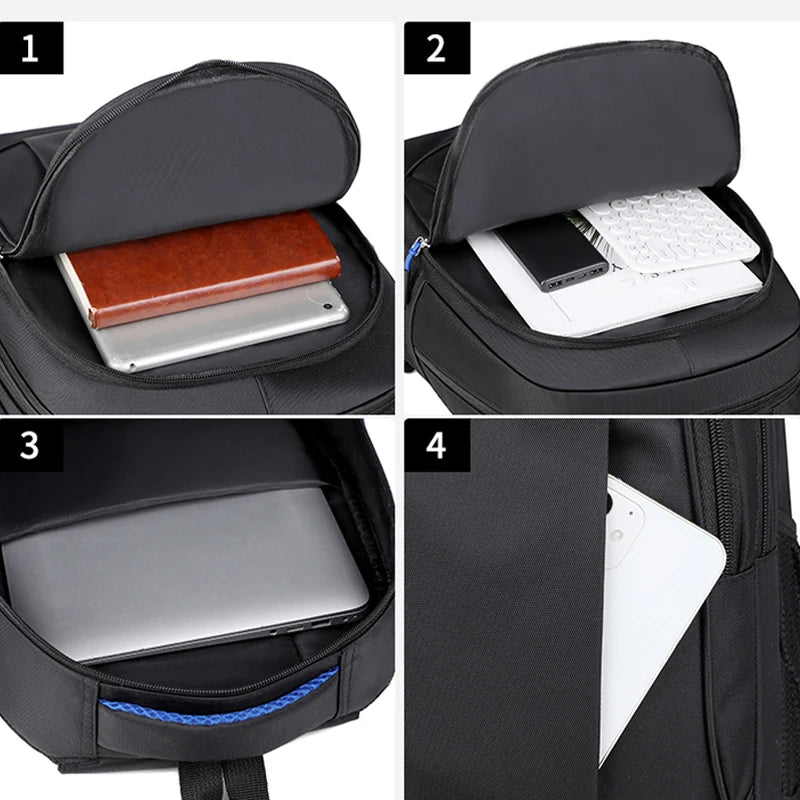 sac à dos homme travail ordinateur avec caractéristiques : poche avant, compartiment ordinateur, et avant