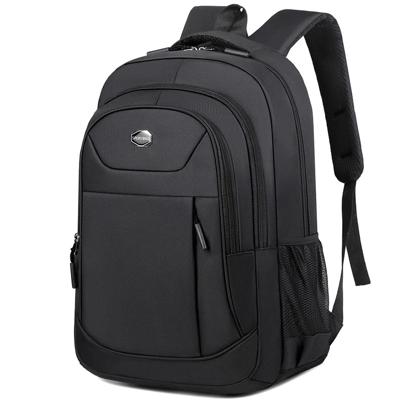 sac à dos homme travail ordinateur coloris noir vue de profil