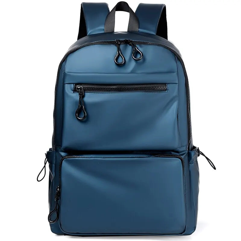 sac à dos multi compartiment homme bleu vue de face