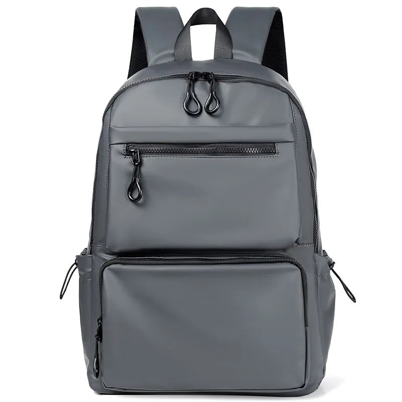 sac à dos multi compartiment homme gris vue de face