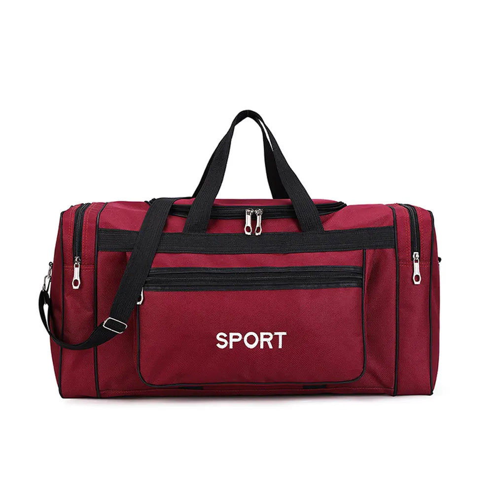 sac de sport de 40 litres vue de face coloris rouge
