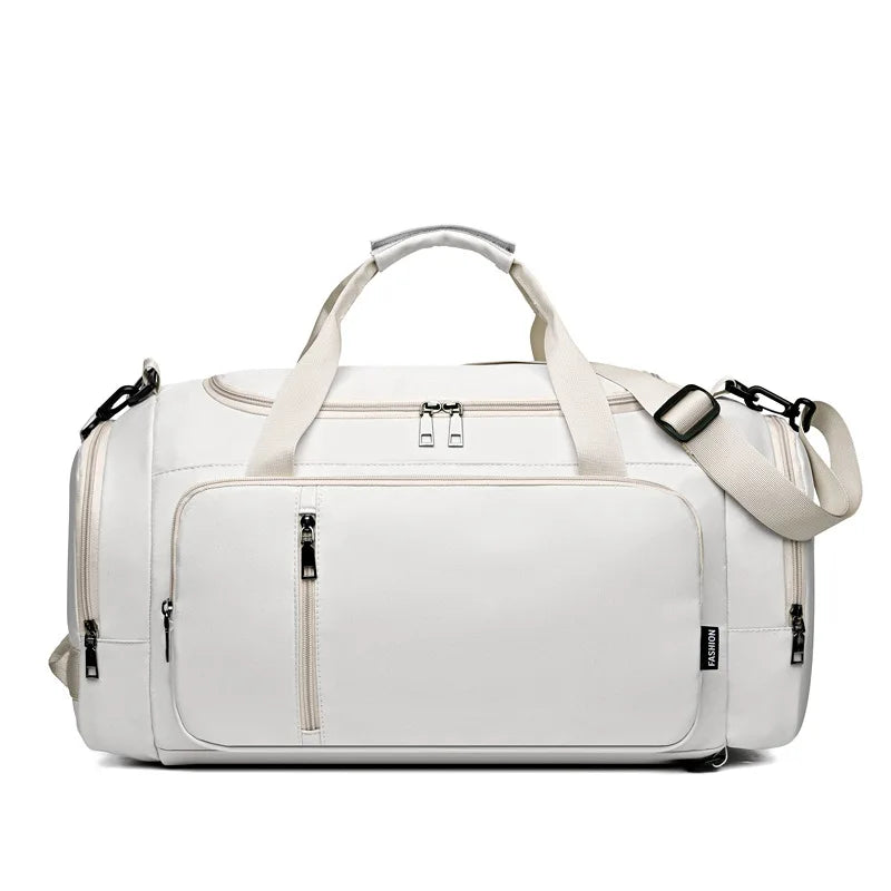 sac de sport crossfit pour femme coloris blanc vue de face