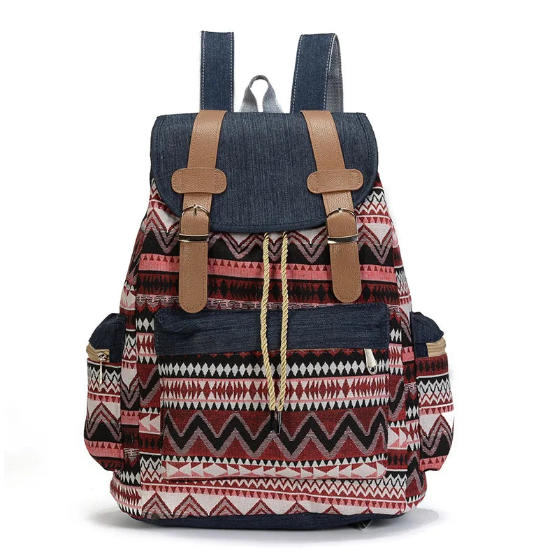 sac à dos en toile pour femme original variante 4 face