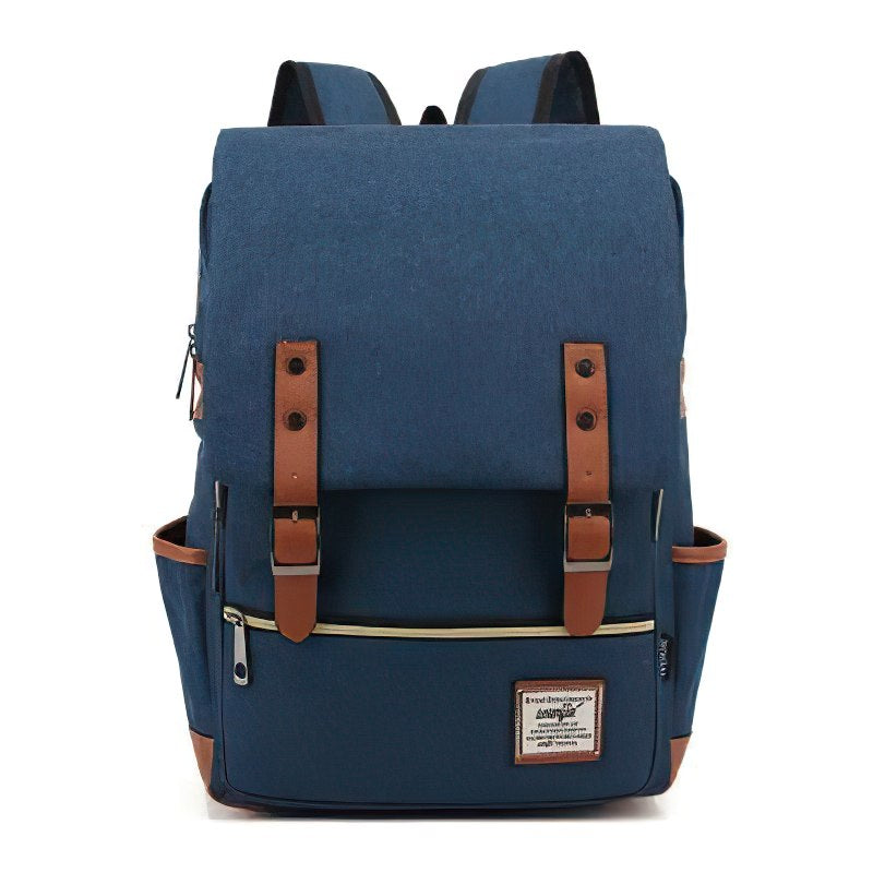 sac pour le travail pour homme chic style vintage vue de face bleu