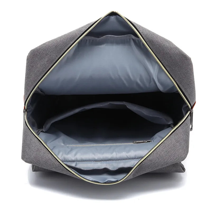 sac pour le travail pour homme chic style vintage vue de l'intérieur vide gris clair