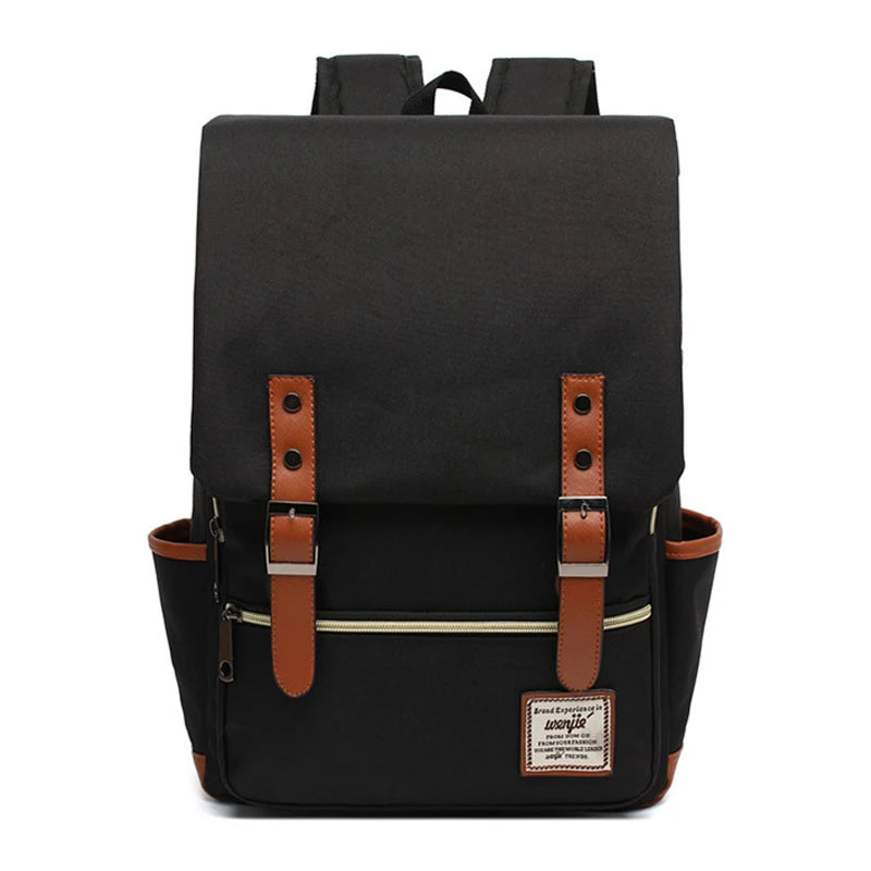 sac pour le travail pour homme chic style vintage vue de face noir