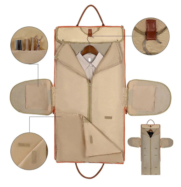 sac voyage costume vue d'intérieur