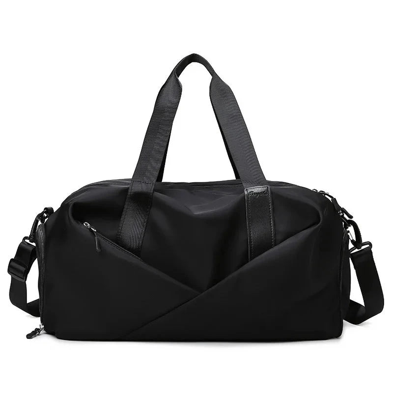 sac de voyage pour femme avec compartiment chaussures vue de face coloris noir taille L