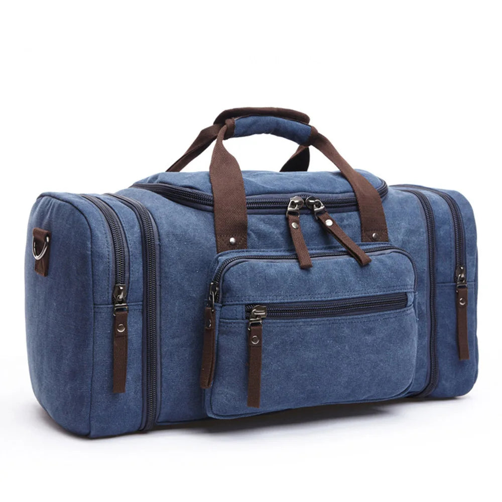 Sac Voyage Vintage coloris bleu foncé