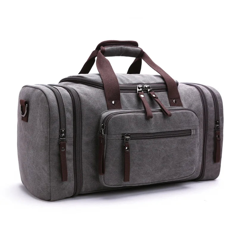 Sac Voyage Vintage coloris gris