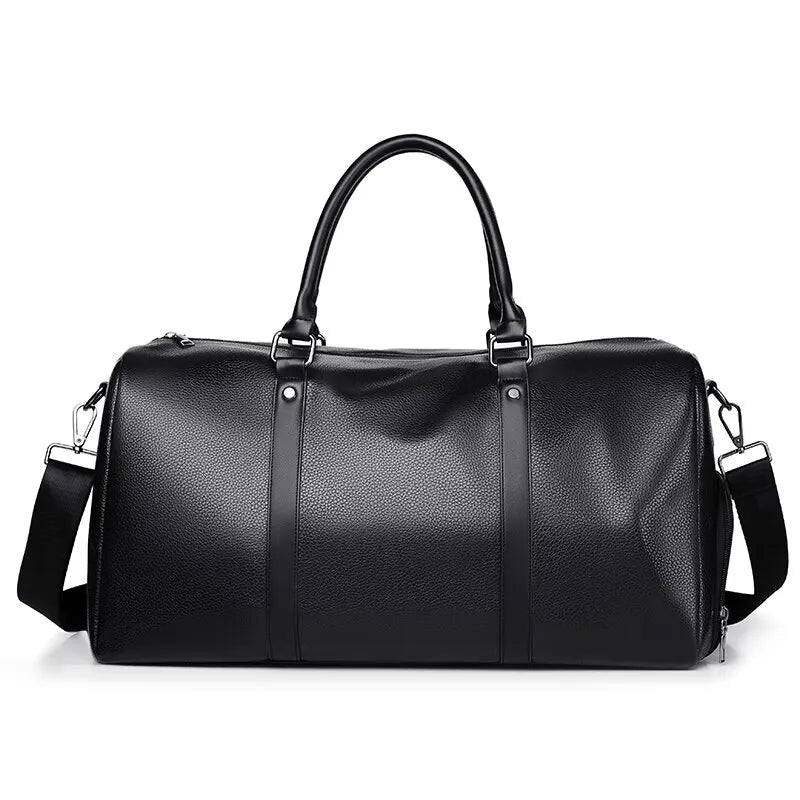 sac de voyage vintage pour femme noir vue de face