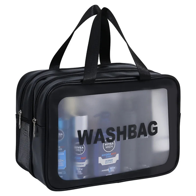 trousse de toilette double compartiment coloris noir