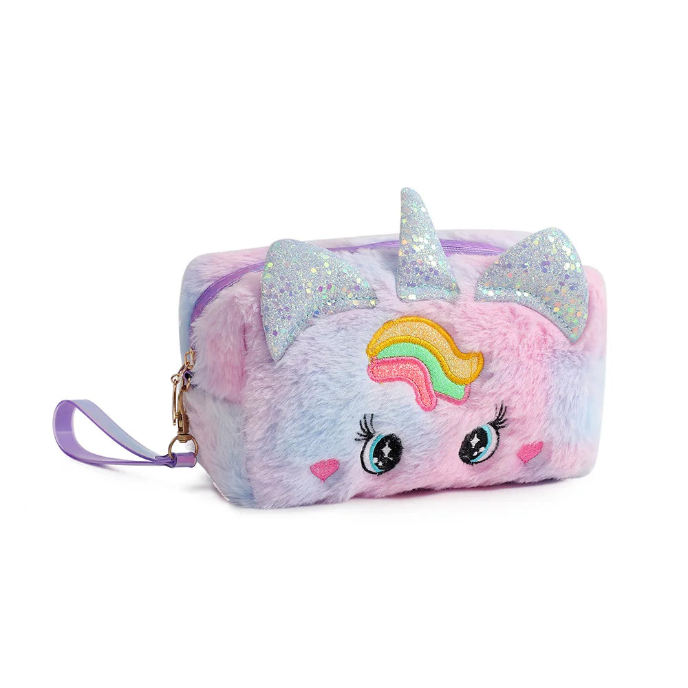 trousse de toilette licorne violet