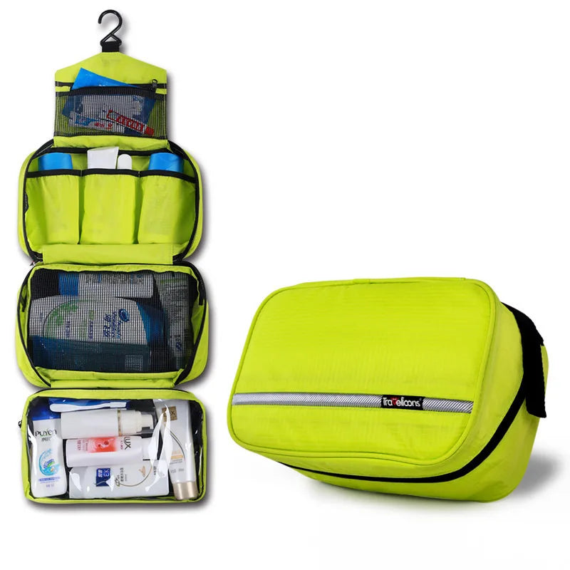 trousse de toilette pliable coloris jaune