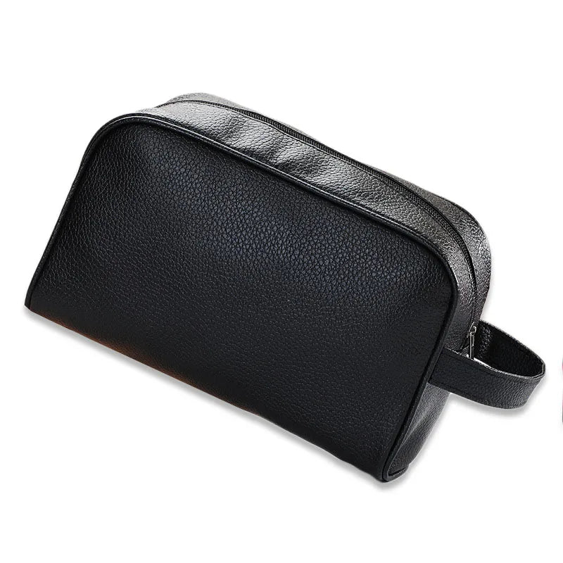 trousse de toilette homme personnalisée noir vue de face